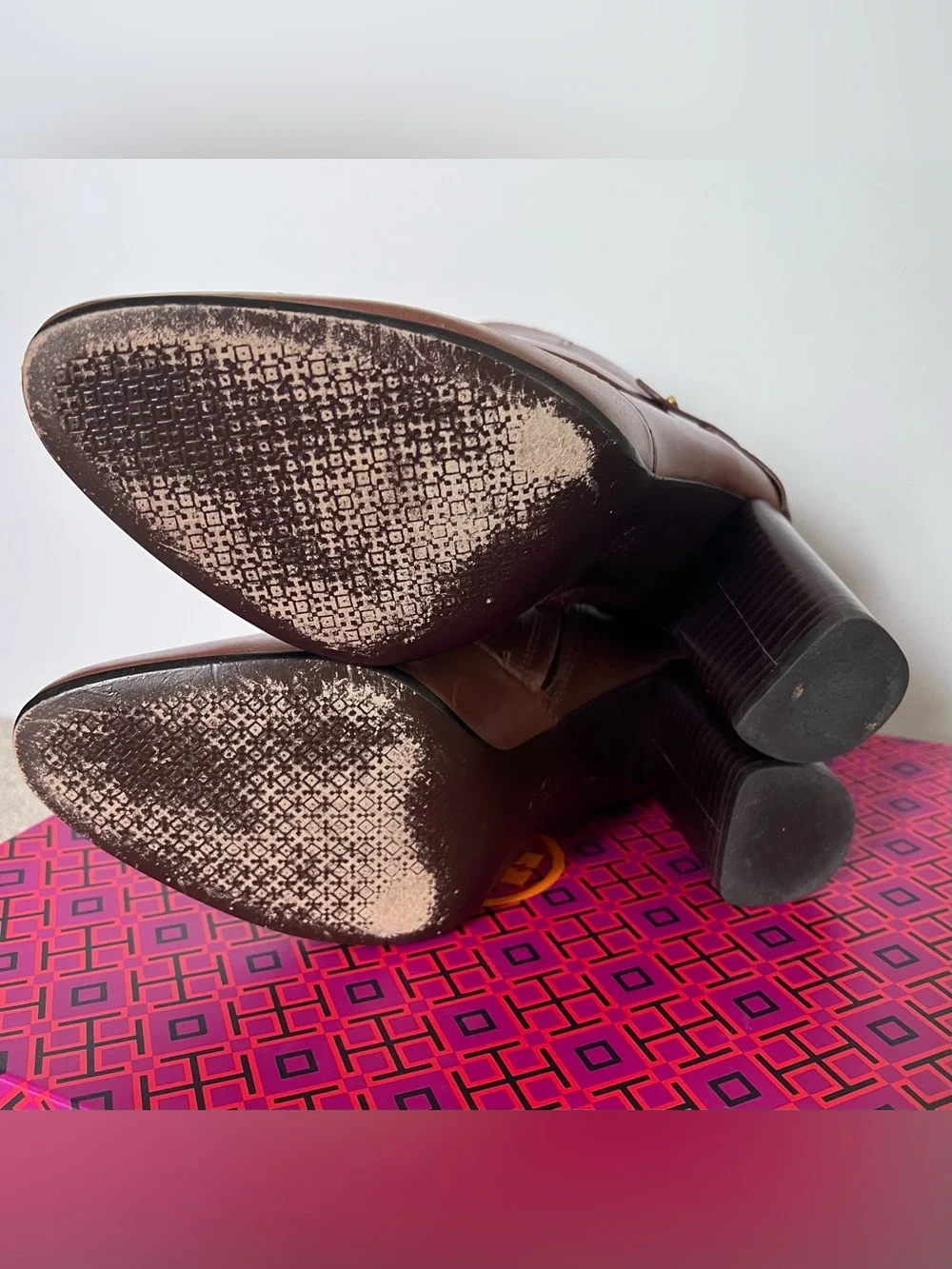 Tory Burch Colton Ankle Booties with Stacked Heel